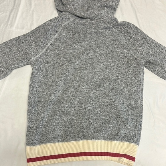 Roots Gray and Red Logo Hoodie Sweatshirt - Picture 6 of 6
